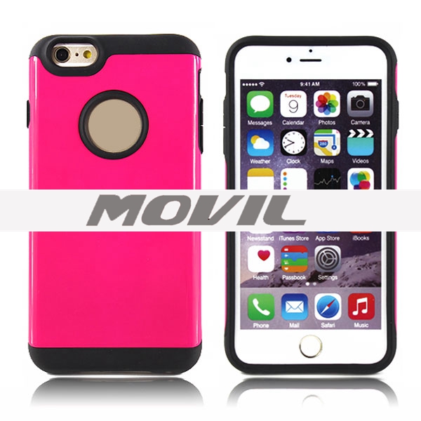 NP-2440 2 en 1 tpu    pc funda para Apple  iPhone 6 plus-0